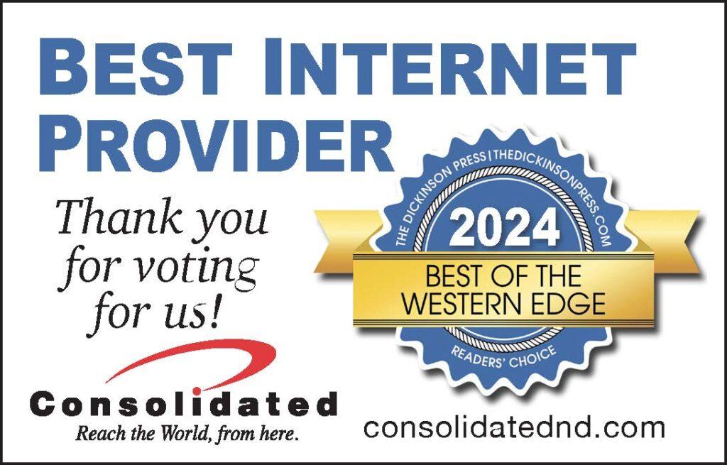 Consolidated Telcom - Best of the Western Edge for Best Internet Provider 2024
