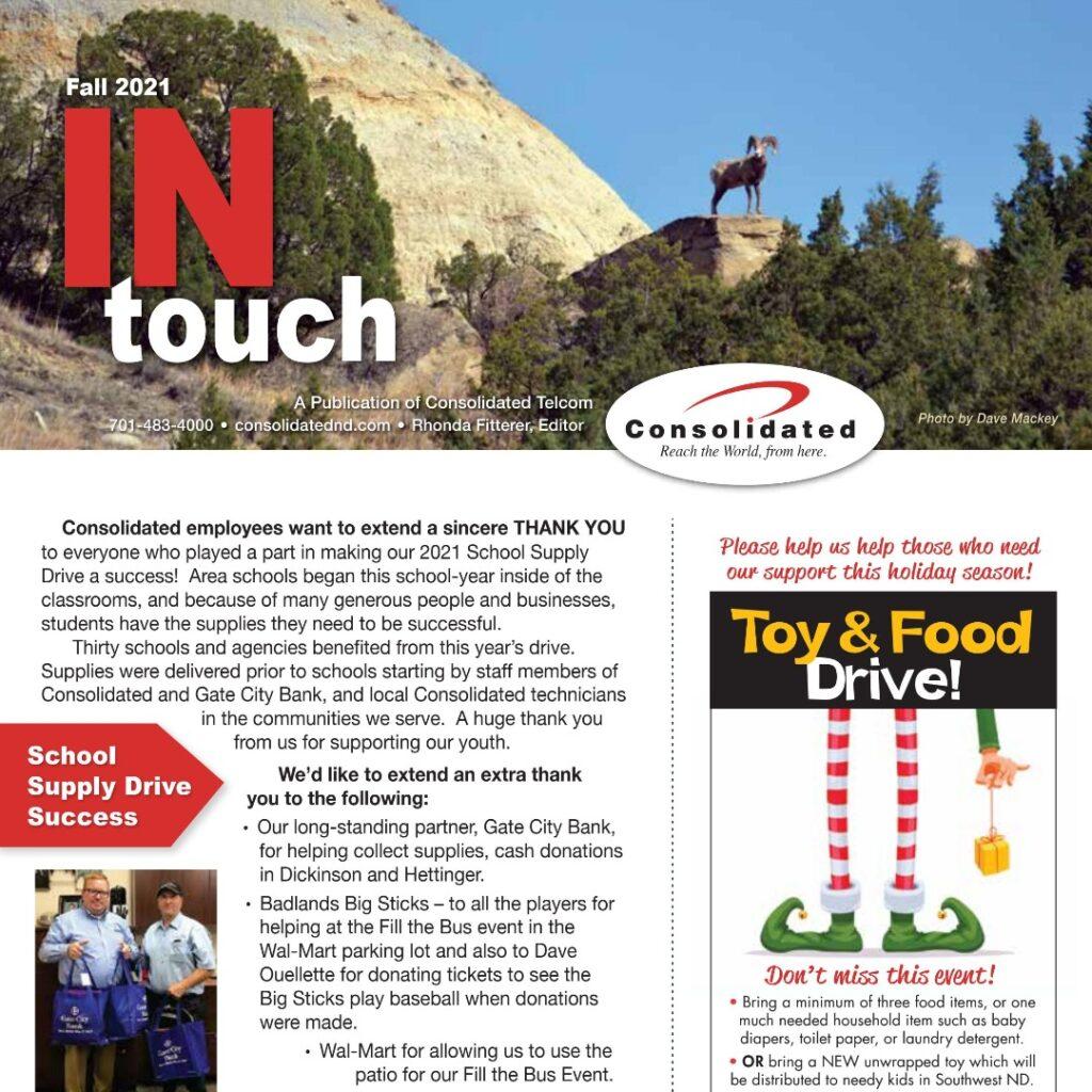 Consolidated "In Touch" Newsletter Fall 2021