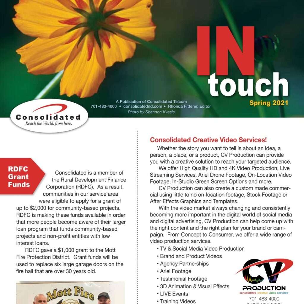 Consolidated "In Touch" Newsletter Spring 2021