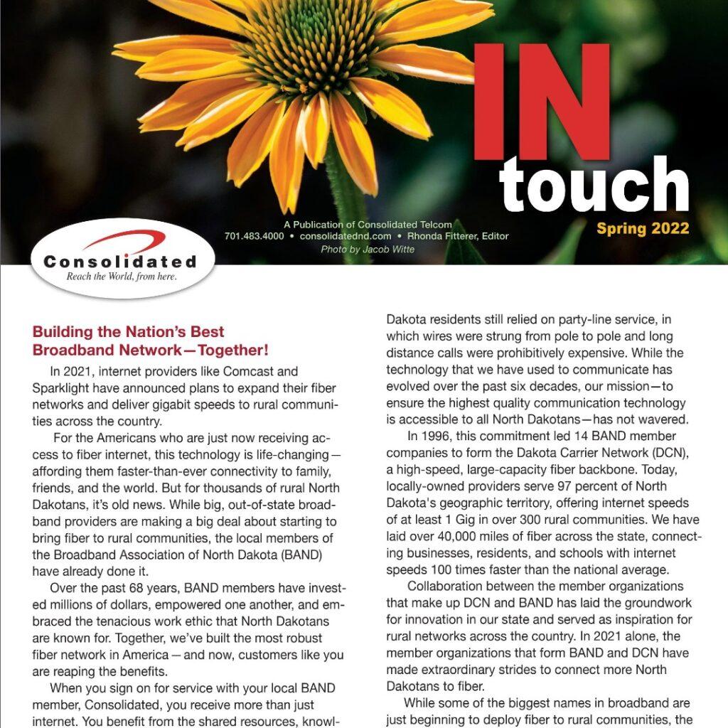 Consolidated "In Touch" Newsletter Spring 2022