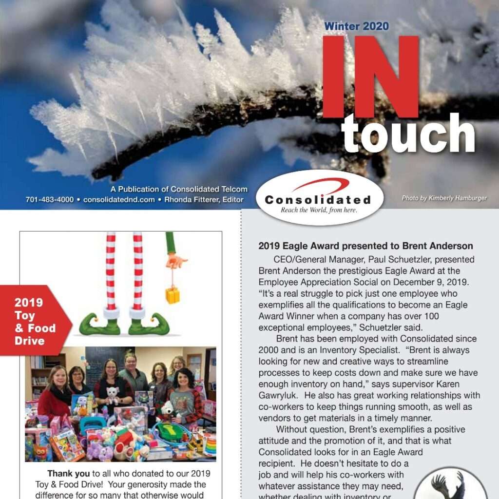 Consolidated "In Touch" Newsletter Winter 2020