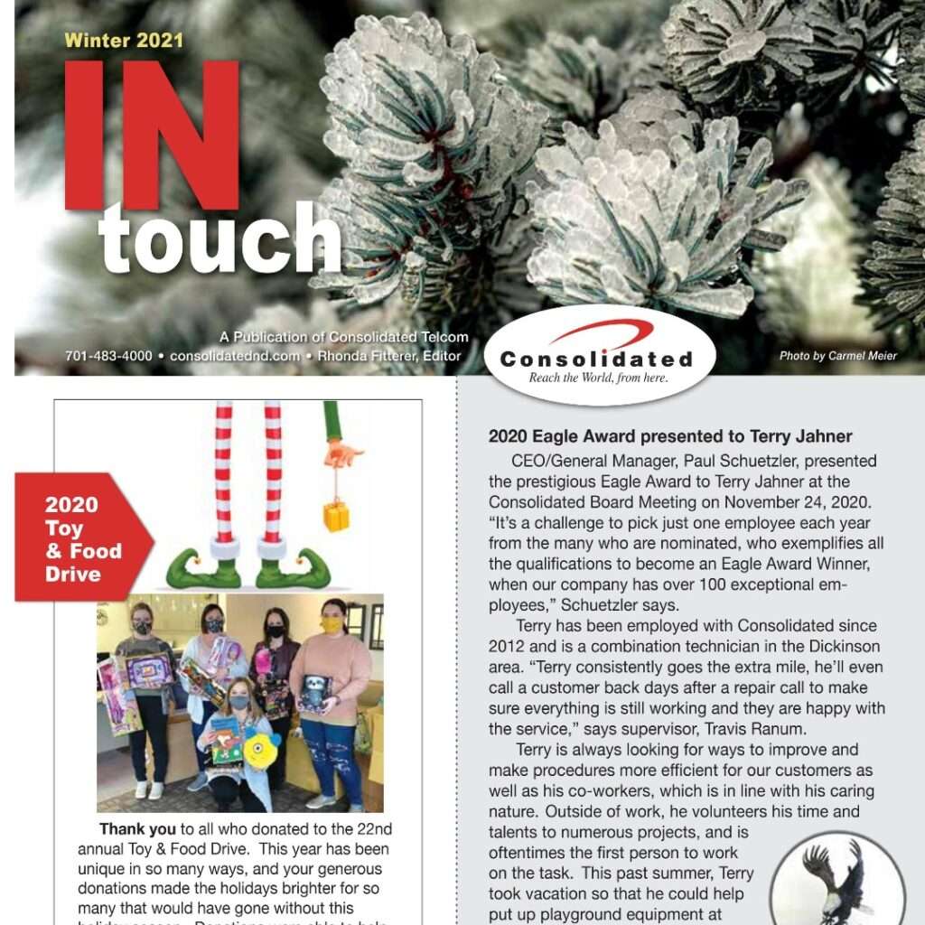 Consolidated "In Touch" Newsletter Winter 2021